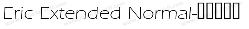 Eric Extended Normal字体转换